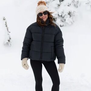 Noize: Avalon Puffer Jacket- Oatmeal